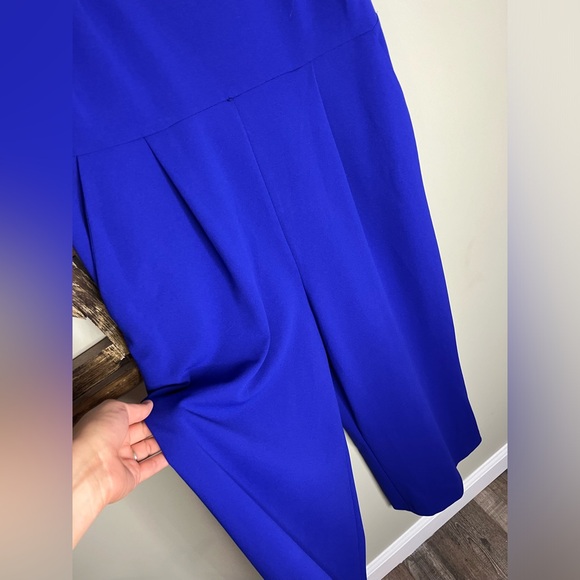 Calvin Klein Blue Ruffle Sleeve Jumpsuit - Picture 4 of 5